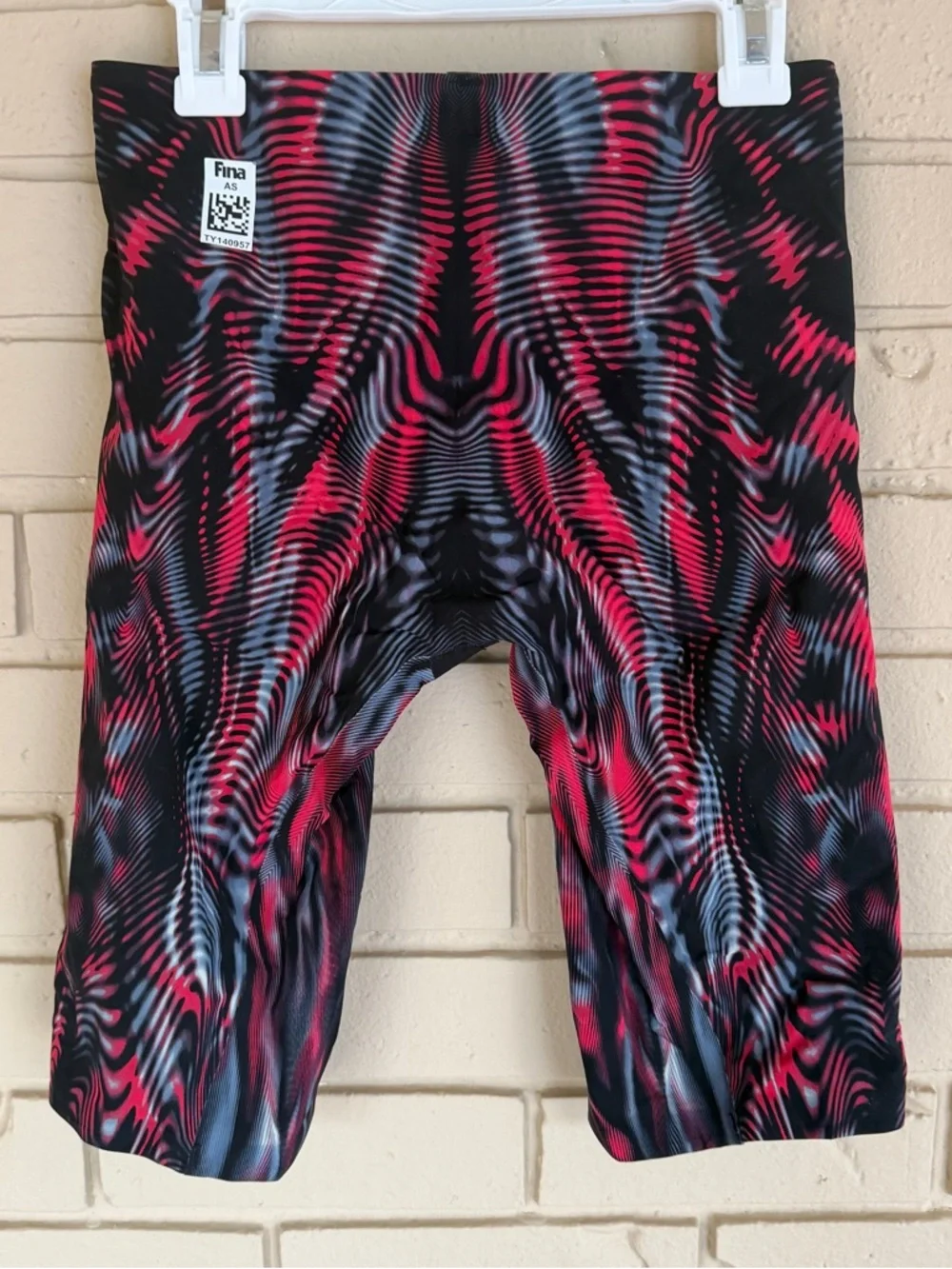 TYR Men's Venzo Genesis High Waist Jammer Swimsuit Tech Suit Red Size 27 - Picture 2 of 6